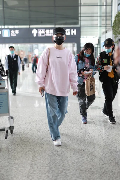 Chinese Actress Singer Yuan Shanshan Also Known Mabel Yuan Arrives — Stock Photo, Image