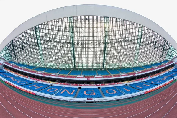 Wnętrze Widok Chongqing Olympic Sports Center Sąd Macierzysty Chongqing Dangdai — Zdjęcie stockowe