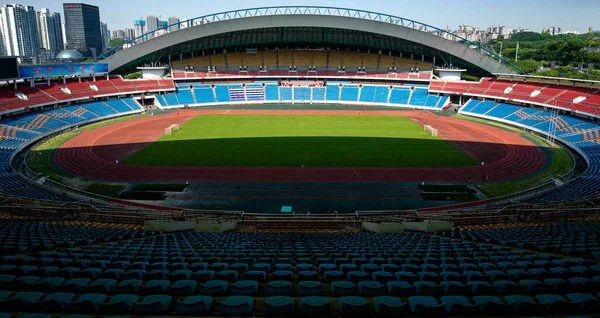 Chongqing Olimpik Spor Merkezi Chongqing Dangdai Nin Saha Sahası Eski — Stok fotoğraf