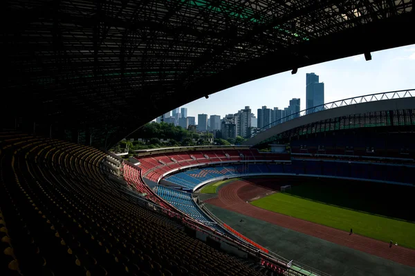 Vista Interior Del Centro Deportivo Olímpico Chongqing Sede Del Chongqing —  Fotos de Stock