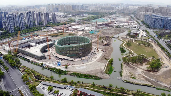 Повітряний Вид Стадіону Пінг Понг Хокейні Ігри 2022 Азійських Ігор — стокове фото