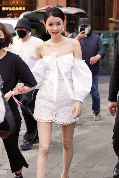 Die Chinesische Schauspielerin Sun Zeigt Sich Mai 2020 Einem Einkaufszentrum — Stockfoto