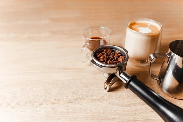 Professional coffee making accessories concept