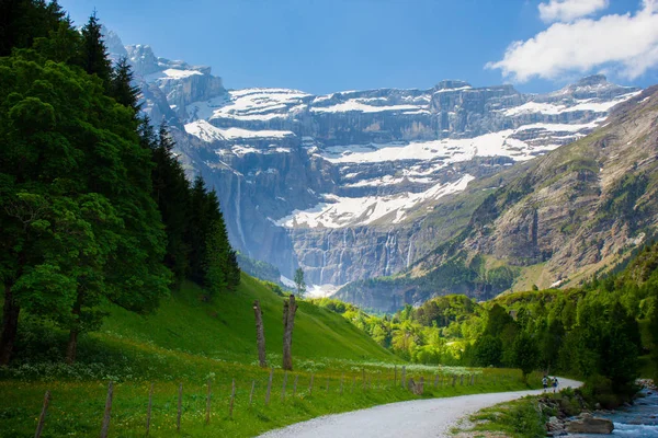 Wodospad Gavarnie Pirenejów, Francja, — Zdjęcie stockowe