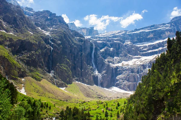 Cachoeira em Pyrenees, França, Gavarnie Fotos De Bancos De Imagens Sem Royalties