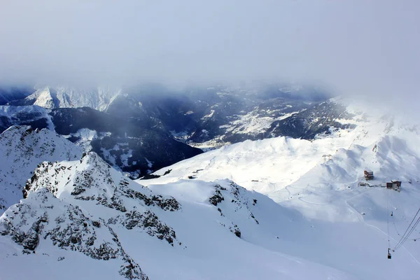 Ski resort,mountains in Switzerland — Stock Photo, Image