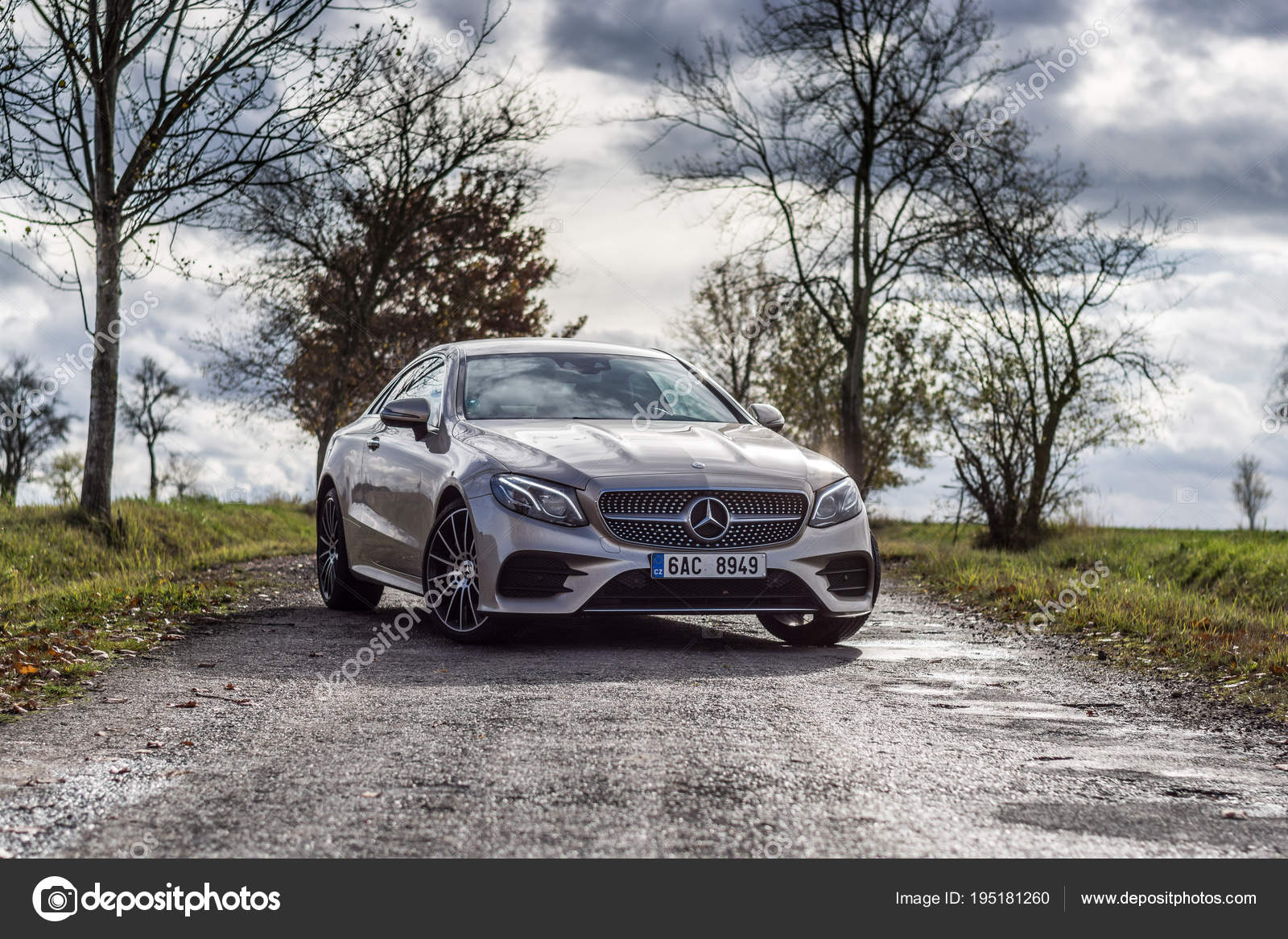 New Mercedes Benz 00 Coupe Model Year 18 Czech Road Stock Editorial Photo C Tomasdevera
