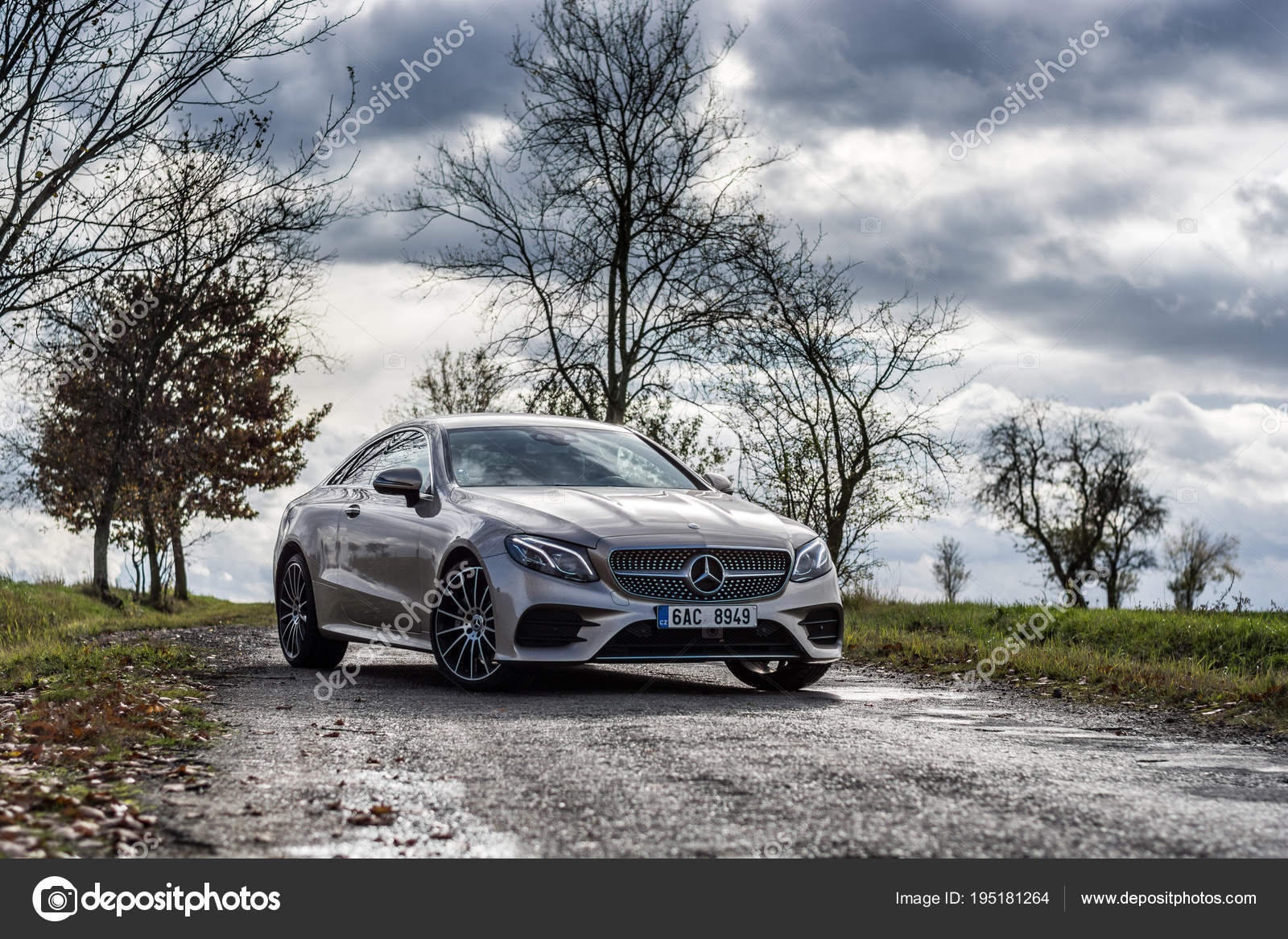 New Mercedes Benz 00 Coupe Model Year 18 Czech Road Stock Editorial Photo C Tomasdevera