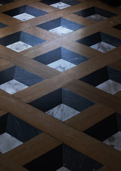 Vertikale Abstrakte Geometrische Hintergrund Auf Dem Boden — Stockfoto