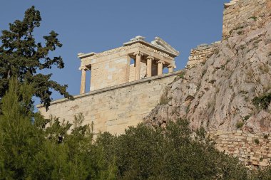 Akropolis, Atina ve Yunanistan 'daki yıkılmış tapınakların manzarası