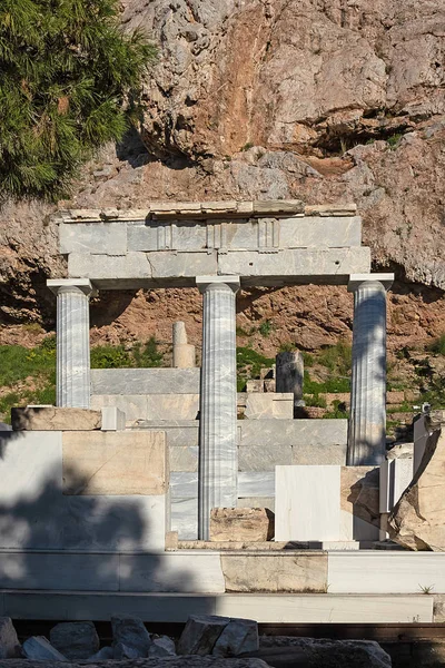 Вид Развалины Акрополиса Афины Греция — стоковое фото