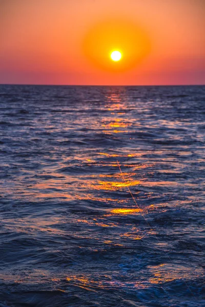 Pôr Sol Mar — Fotografia de Stock