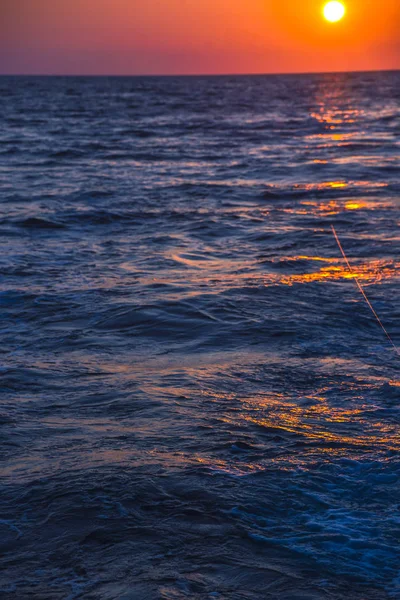 Sonnenuntergang Auf Dem Meer — Stockfoto