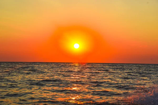 Západ Slunce Moři — Stock fotografie