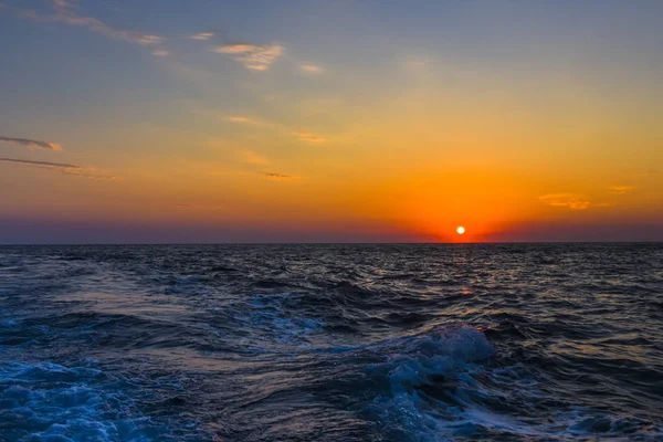 Закат Море — стоковое фото