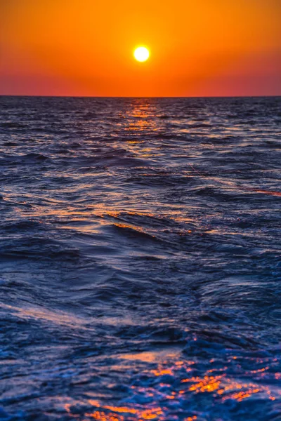 Puesta Sol Mar — Foto de Stock