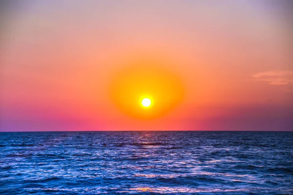 Solnedgång Havet — Stockfoto