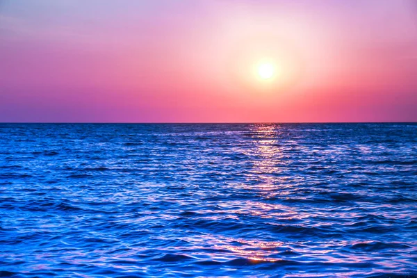 Solnedgång Havet — Stockfoto