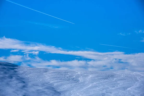 Výhled Lyžařské Středisko Zimě — Stock fotografie