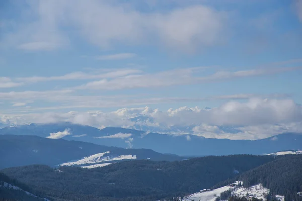 Vista Sulle Montagne Inverno — Foto Stock