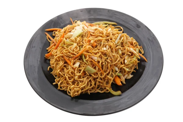 Comida chinesa. Macarrão com legumes — Fotografia de Stock