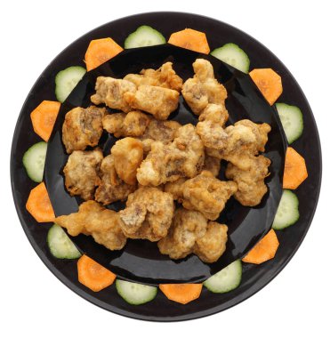 Çin mutfağı. Çin yemeği. Kızarmış domuz kaburga Kuru