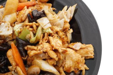 Çin yemeği. Sebze ile tavuk