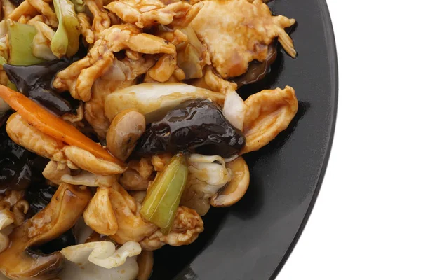 Comida china. Pollo con verduras — Foto de Stock