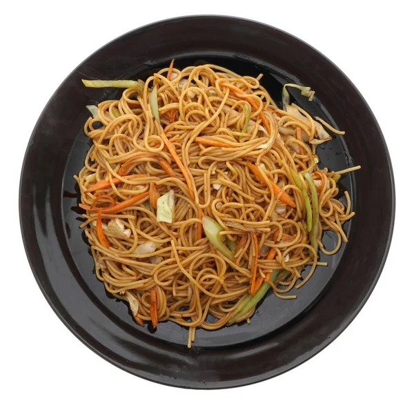 Çin yemeği. Sebzeli spagetti