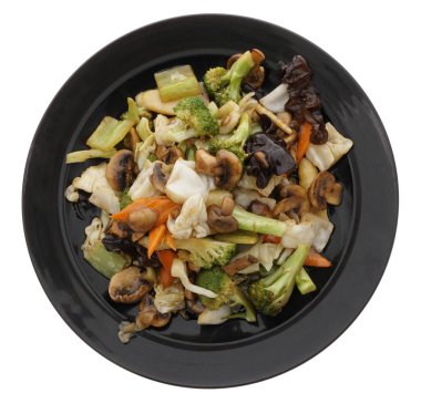 Çin yemeği. Kızarmış sebze Çin yolda