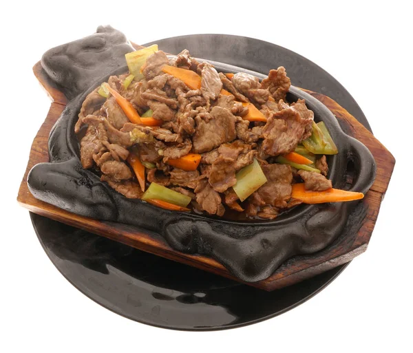 Comida china. Terrina de ternera con verduras —  Fotos de Stock