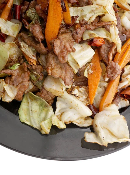 Çin yemeği. Sebze ile sıcak Dana eti