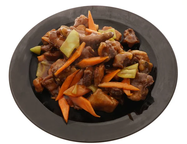 Cocina china. Comida china. Costillas de cerdo en salsa —  Fotos de Stock