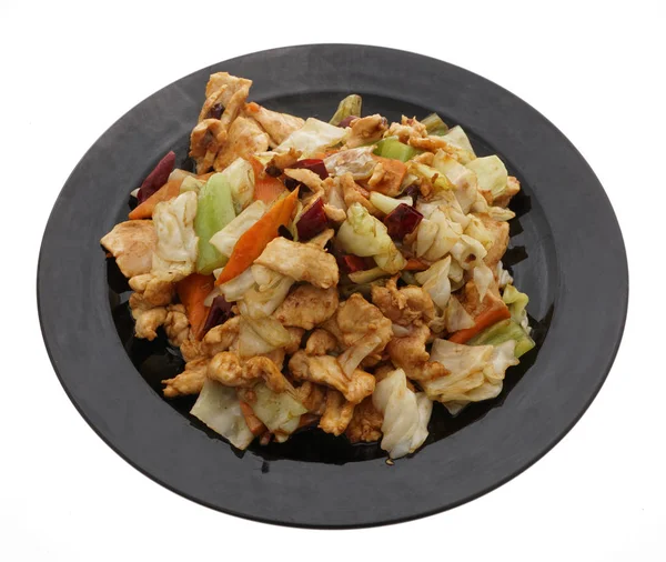 Comida china. Pollo agridulce con verduras —  Fotos de Stock