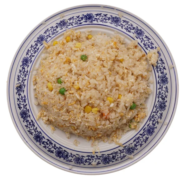 Çin yemeği. Pirinç yumurta ve sebze ile