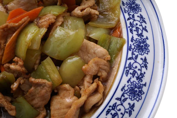 Китайська кухня. Свинини в соус з перцем — стокове фото