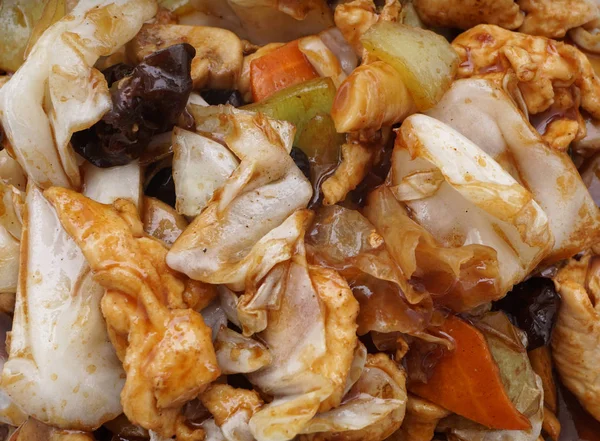 Chinese food. Chicken with vegetables Stock Image