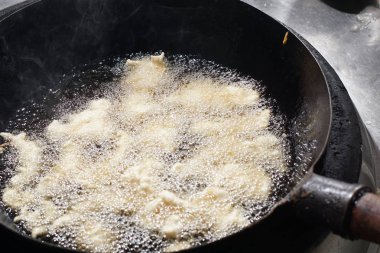 Çin gıda hazırlama çalışma şefi yakın çekim