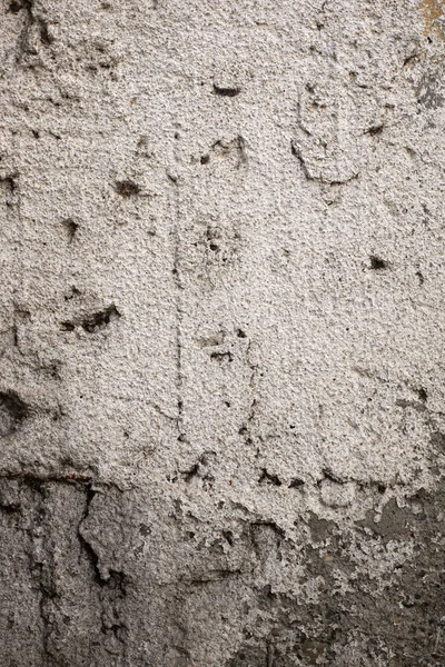 Grijze Plaaster Grunge Ruwe Schor Oude Muur Met Geschilderde Gedeelte — Stockfoto