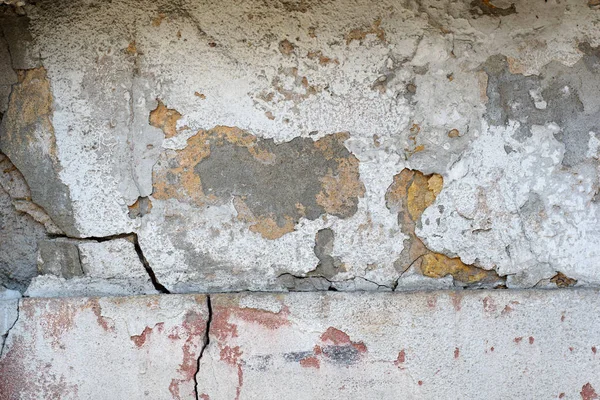 Yeso Pintado Viejo Sucio Con Mezcla Piedra Grava Rota Arena — Foto de Stock