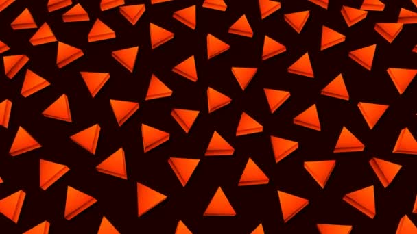 Minimalistyczne Rzędy Trójkątów Machających Tłem Futurystyczny Wzór Trójkąta Abstrakcyjnej Animacji — Wideo stockowe