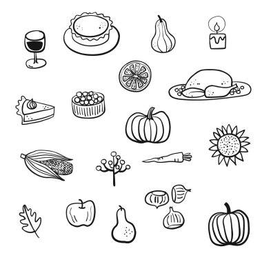 Şükran Günü güz karalaması