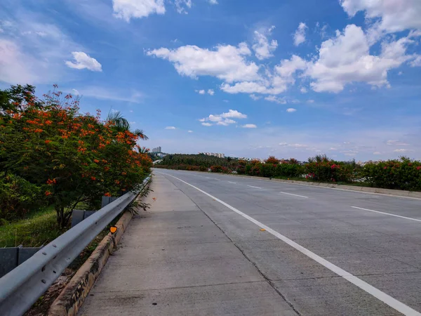 Empty highway during corona virus pandemic lock down in India