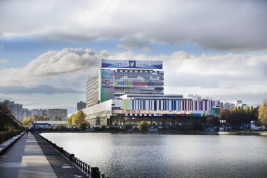 televizyon stüdyosu ve Moskova Ostankino Teknoloji Merkezi 