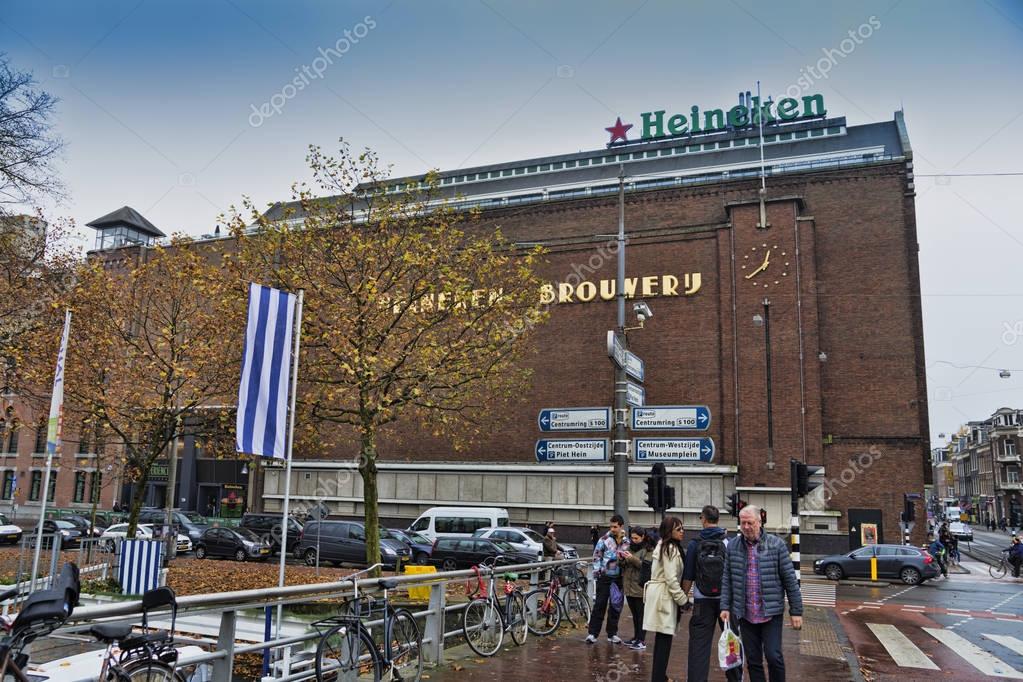 Beer museum - Company history dates back 15 February 1864, when its founder Gerard Adriaan Heineken bought the Haystack brewery Amsterdam. 5 november 2015 Netherlands Amsterdam