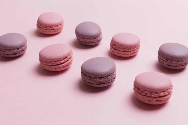 French cookies on a bright background