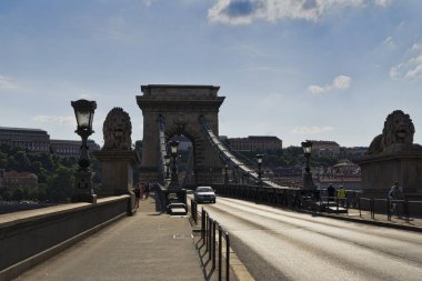 Macaristan köprü Nehri güzel mimarisi