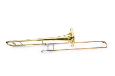 Tek trombon izole