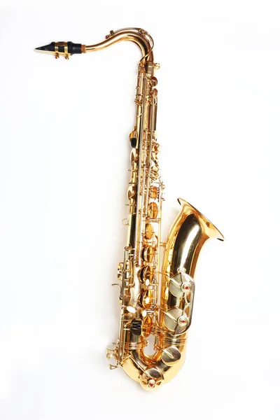 Tenor Saxafone de pé Fotografia De Stock