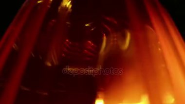 Yumuşak odaklı flasher ışığın aşırı yakın çekim